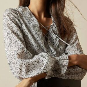 Ted Baker Alyanna Ruffle cinch blouse